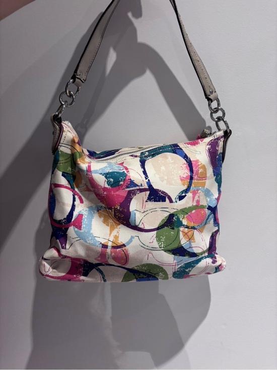 Coach Handbags - Coach Multicolor C-Print Shoulder Vintage
